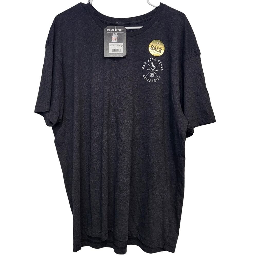 NEW SJSU SAN JOSE STATE UNIVERSITY USCAPE GREY T-SHIRT - XL
